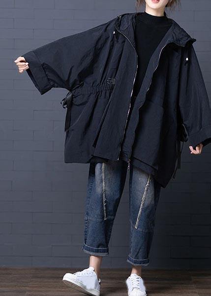 Hooded Tie Waist Spring Coats Purple Dresses Jackets