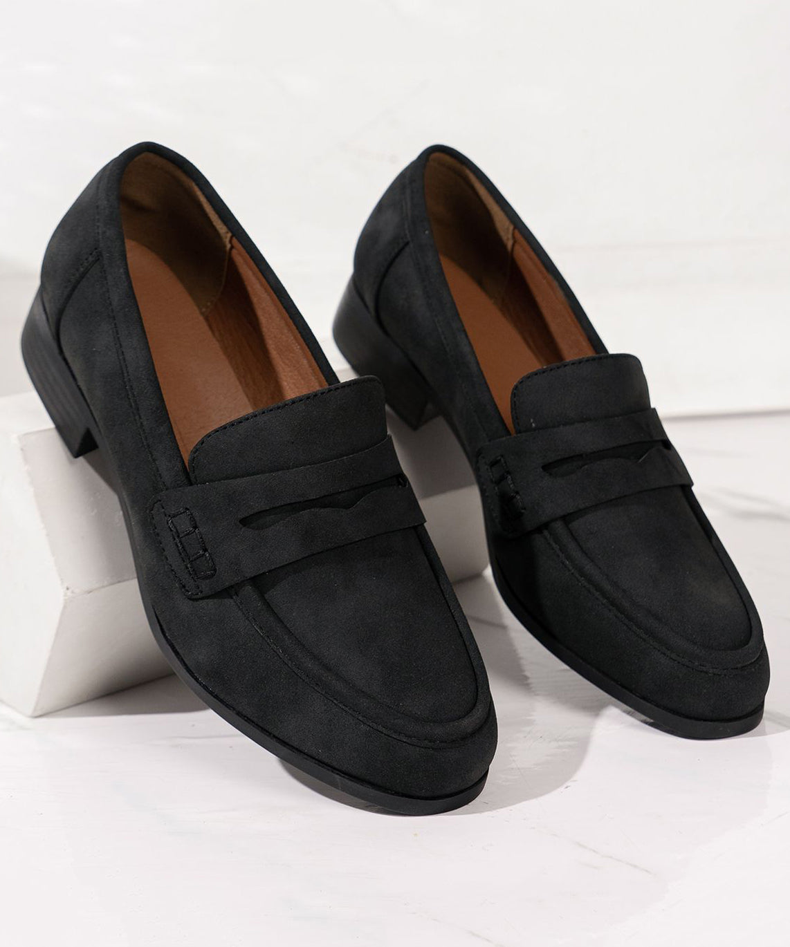 Pink Suede Cozy Flat Shoes for Loafer Shoes