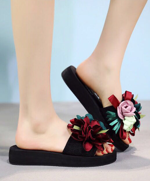 New Vacation Flower Beach Slide Sandals