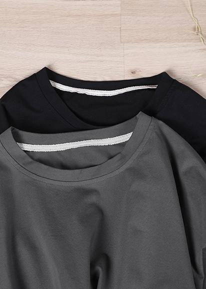 New Black O-neck Pockets Sweatshirt