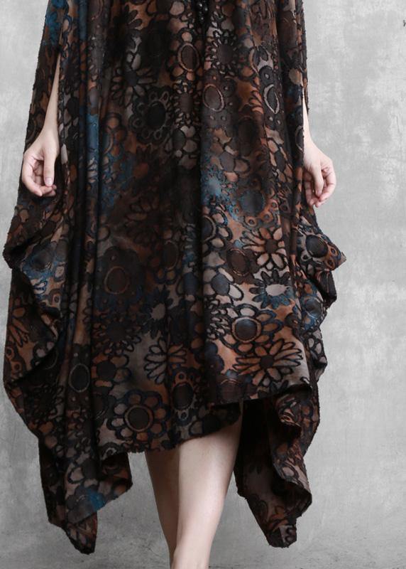 Modern Chocolate Long Summer Dress