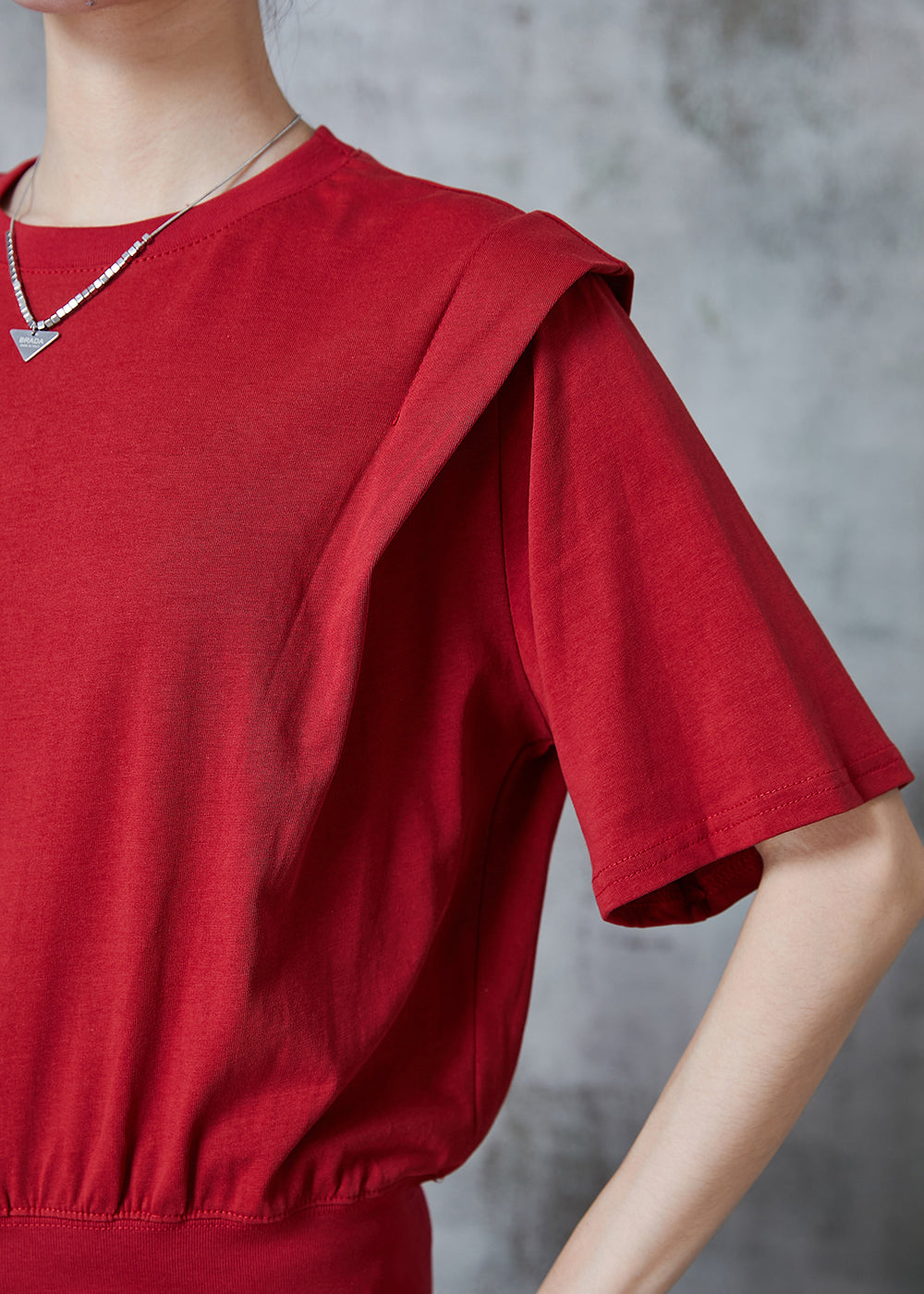 Red Zip Up Silm Fit Cotton Tank Top Summer