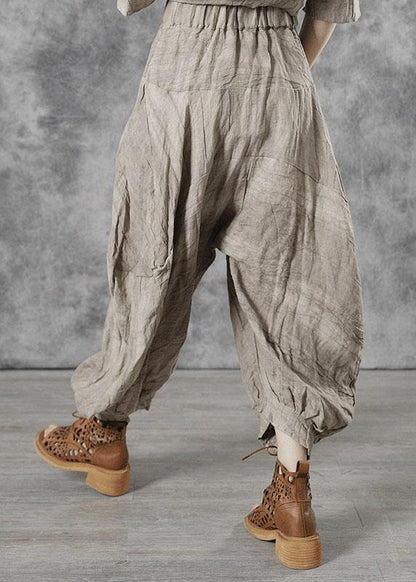 Apricot Pockets Patchwork Fall Pants