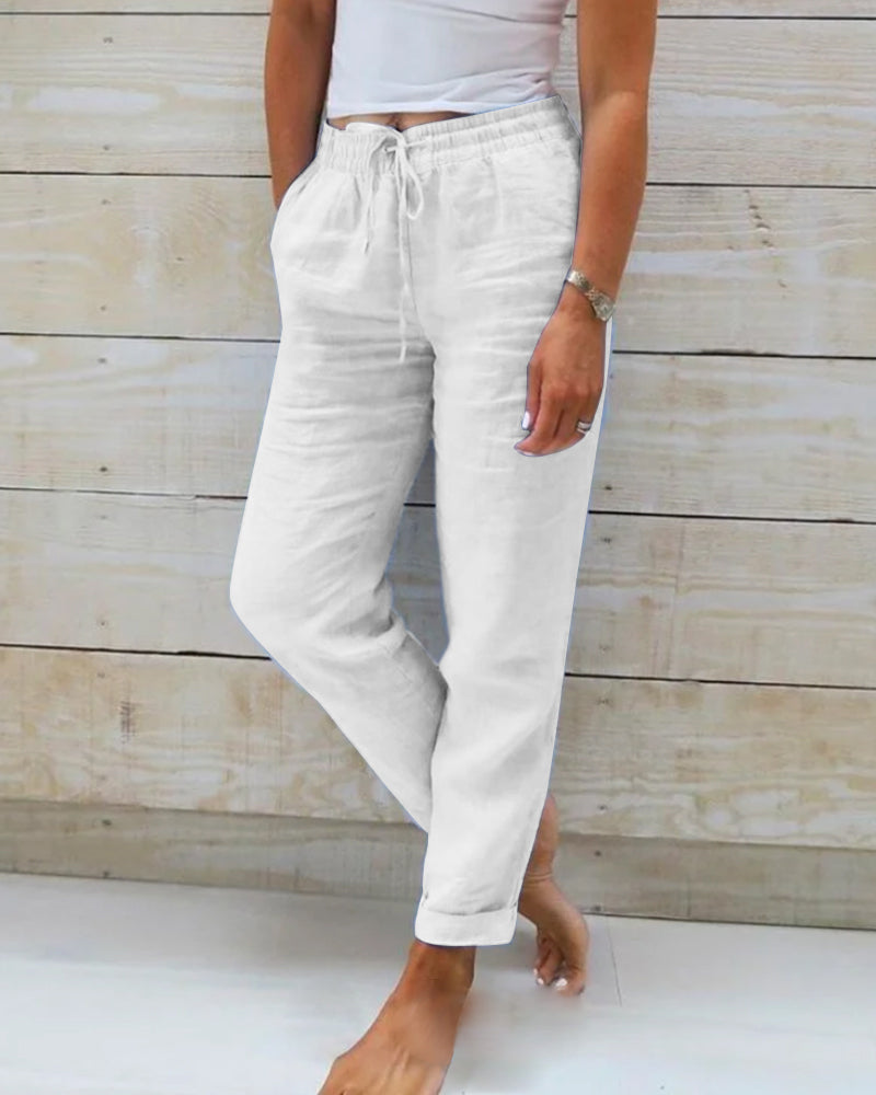 KS | Classic trousers with drawstring