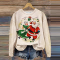Comstylish Women's Mr And Mrs Santa Merry Christmas Casual Sweatshirt