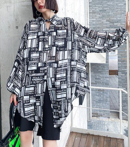 Graphic Button Long Sleeve Shirt