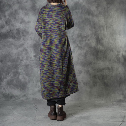 Knit Fall Cardigans Long Sleeve Coat