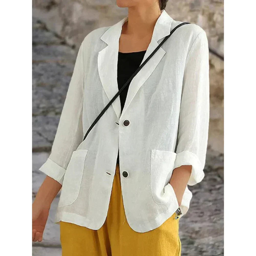 JO | refined stylish linen blazer
