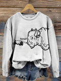 Comstylish Funny Boop The Nose Vintage Washed Sweatshirt