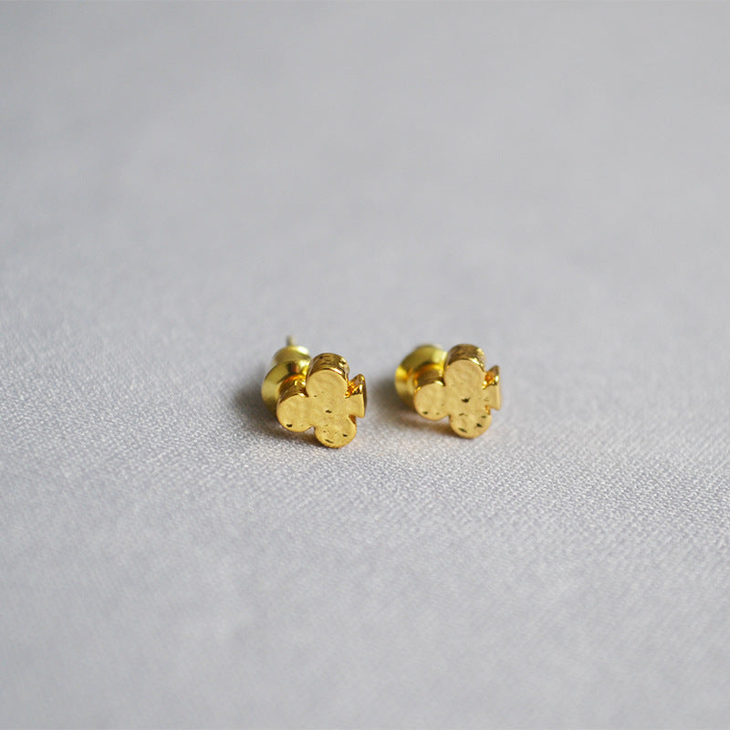 Delicate Artisan Gold Earring