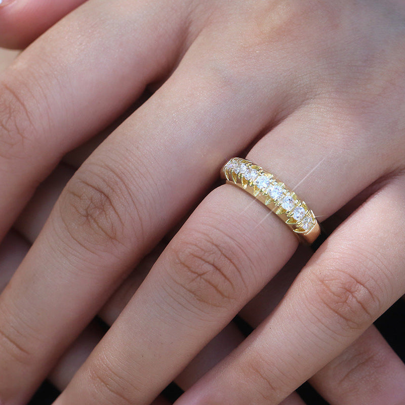 Delicate Artisan Gold Ring