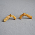 Delicate Artisan Gold Earring