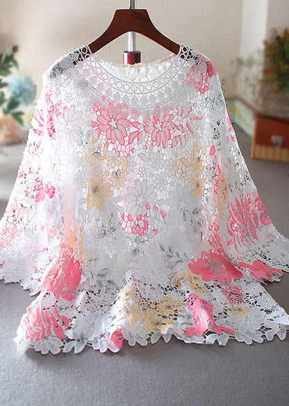 Pink Embroidered Lace Shirt Bracelet Sleeve