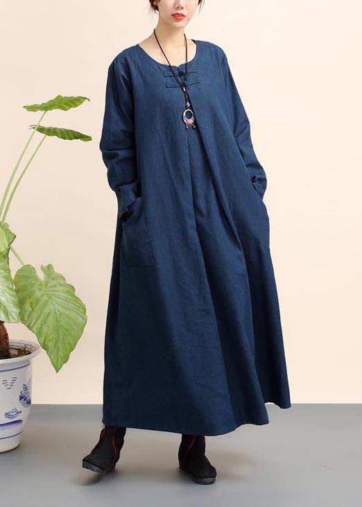 Organic O Neck Pockets Spring Dresses Ideas Navy Dresses