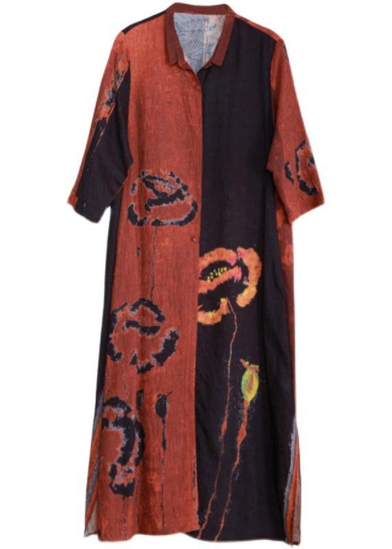 Luxy Black Print Ideas Half Sleeve Summer Coat Dresses