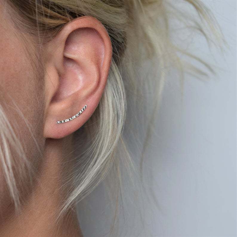Delicate Artisan Silver Earring