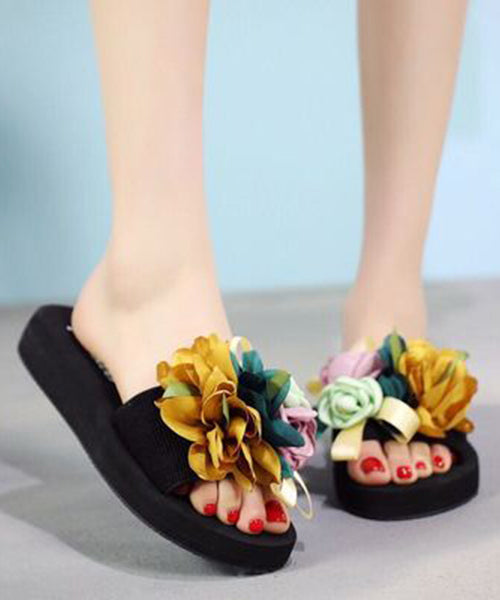New Vacation Flower Beach Slide Sandals