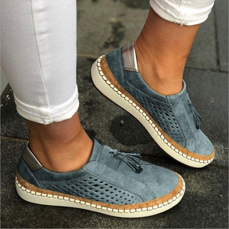 KS | Slip-on sneakers with tassel detail
