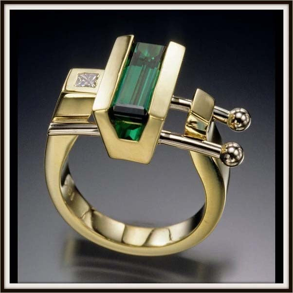 Delicate Artisan Gold Ring