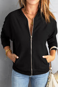 JO | Stylish women's zipper jacket with pockets: Your reliable companion
