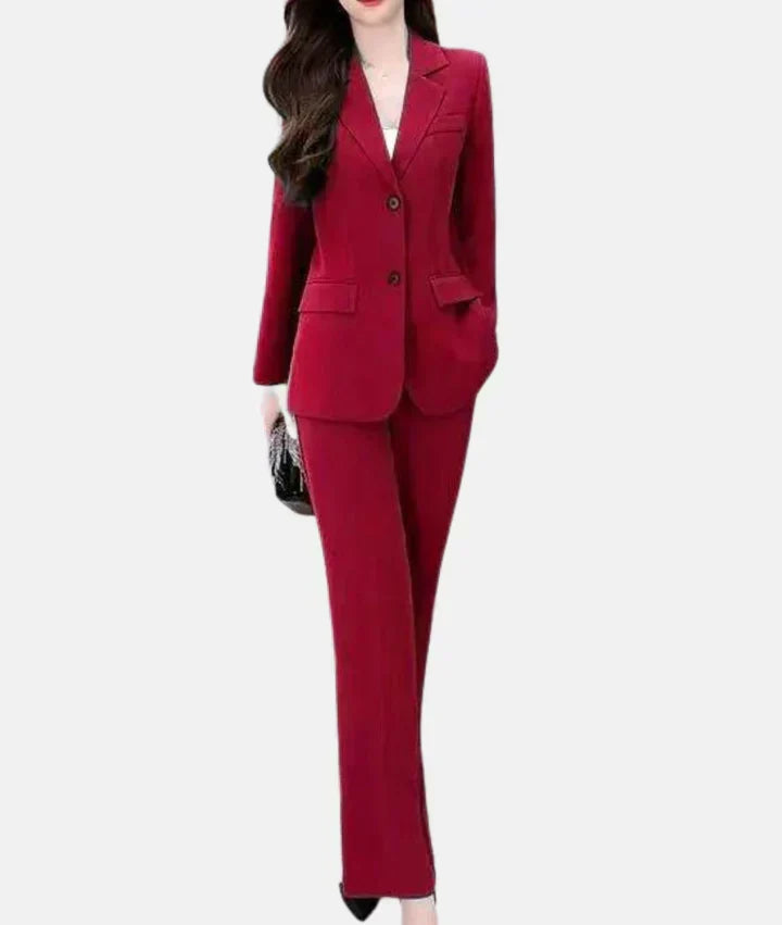 JO | Elegant trouser suit with fitted blazer