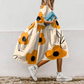 KS | Printed A-line midi dress