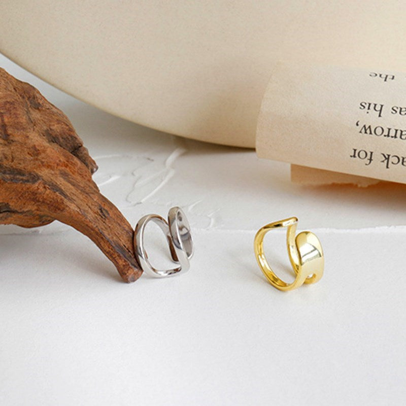 Delicate Artisan Gold Earring