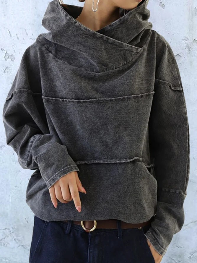 JO | Denim pullover hoodie