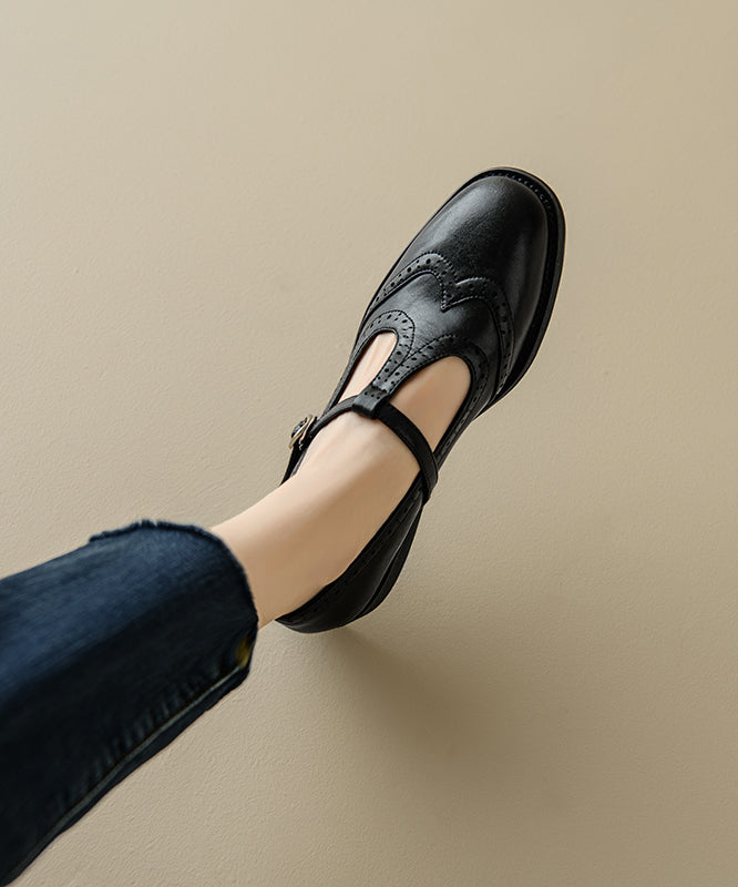 Splicing Loafers for Brown Cowhide Leather