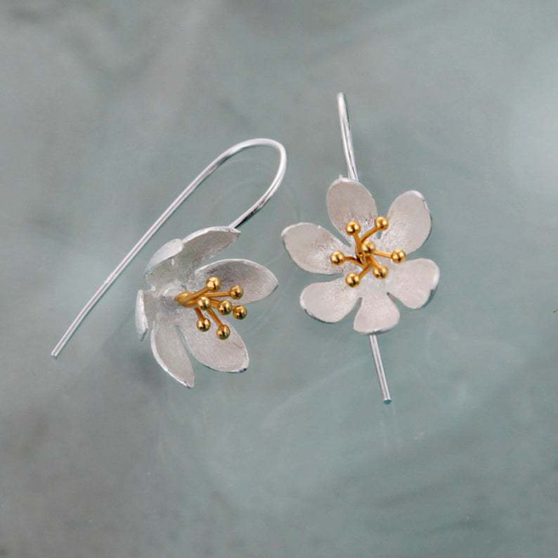Delicate Artisan Silver Earring