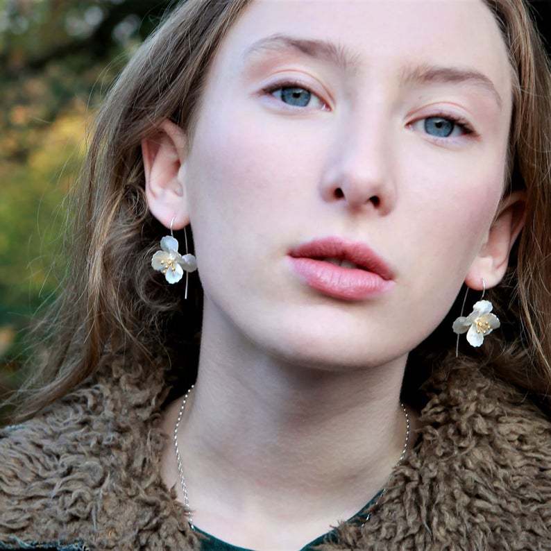 Beautiful Silver Earring with Unique Style