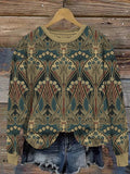 Comstylish Dragonfly Vintage Floral Art Women's Casual Sweatshirt