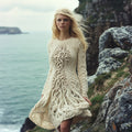 Women's Life Of Tree Celtic Knot Chunky Knit Midi Dress artswardrobe