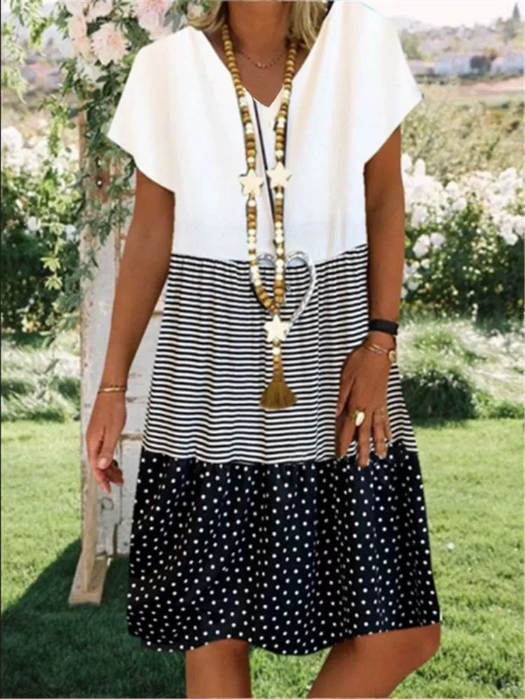 KS | 3-color loose midi dress