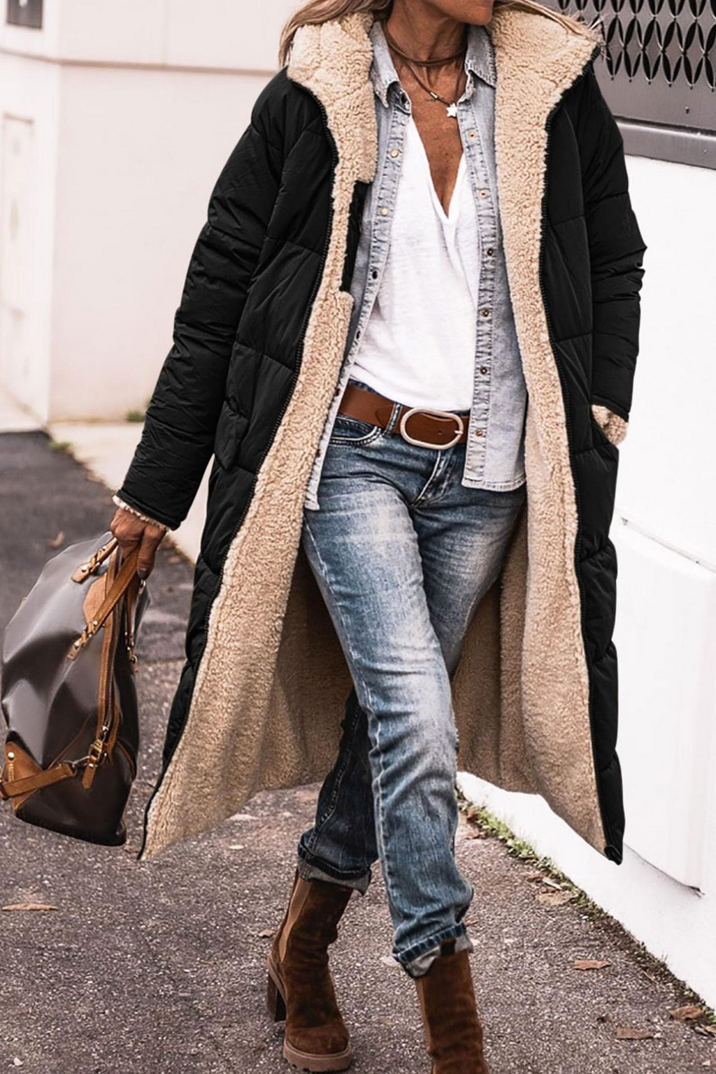 JO | warm padded jacket with hood
