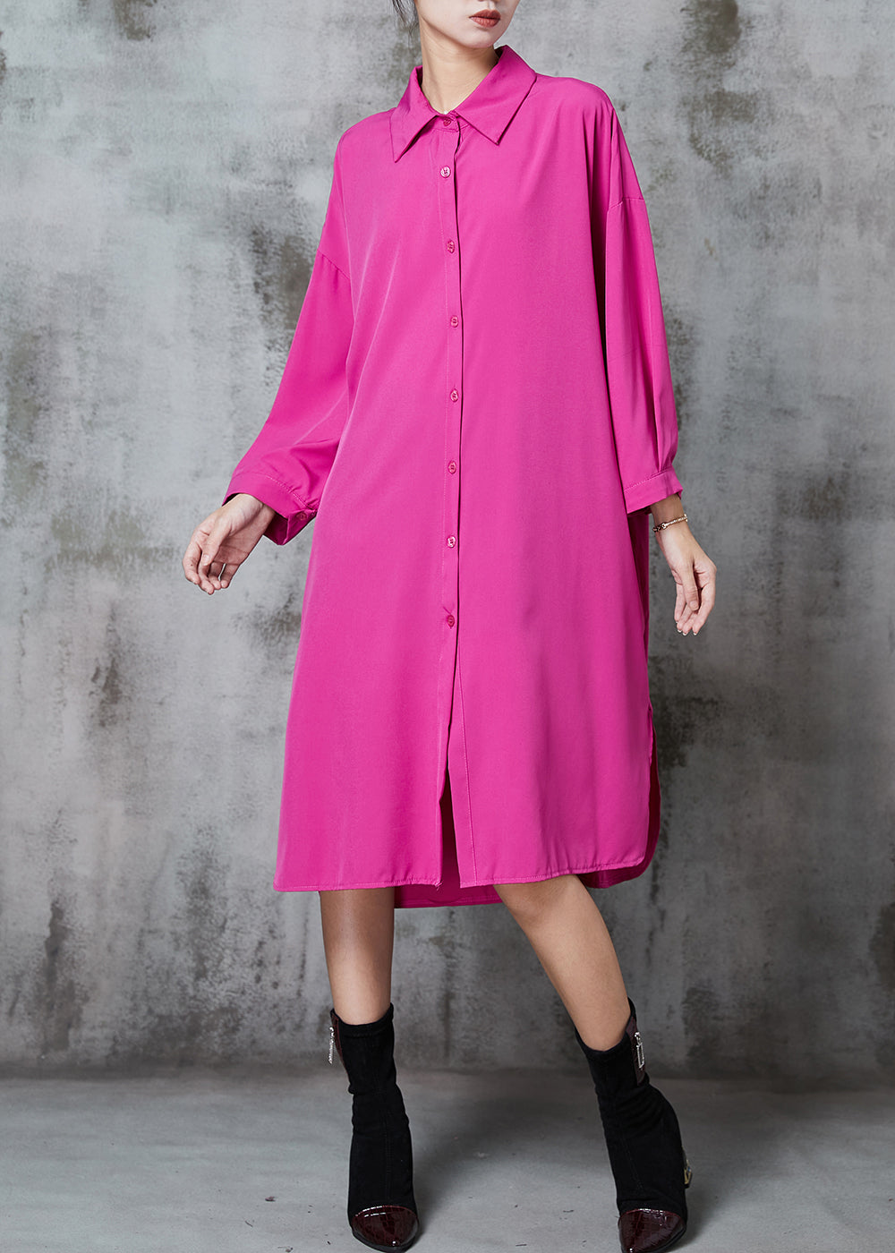 Rose Oversized Give Shawl Cotton Long Dresses Fall
