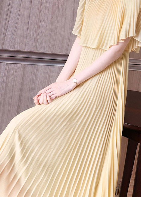New Apricot False Two Pieces Set Dresses Summer