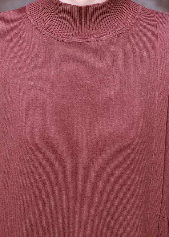 Chocolate Slim Fit Knit Dress Spring