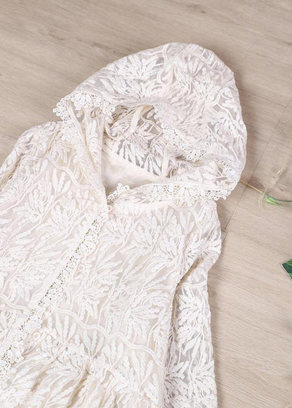 Loose Lace Spring Clothes Work Outfits Chocolate Maxi Dresses