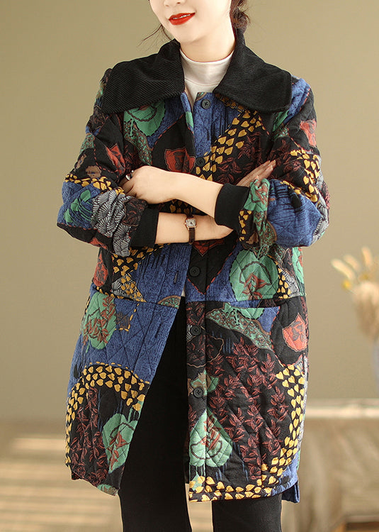 Pockets Thick Warm Fine Cotton Filled Coat Winter