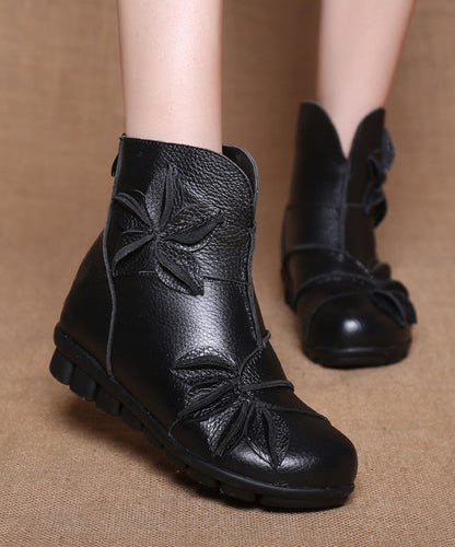 Yellow Boots Comfortable Handmade Splicing