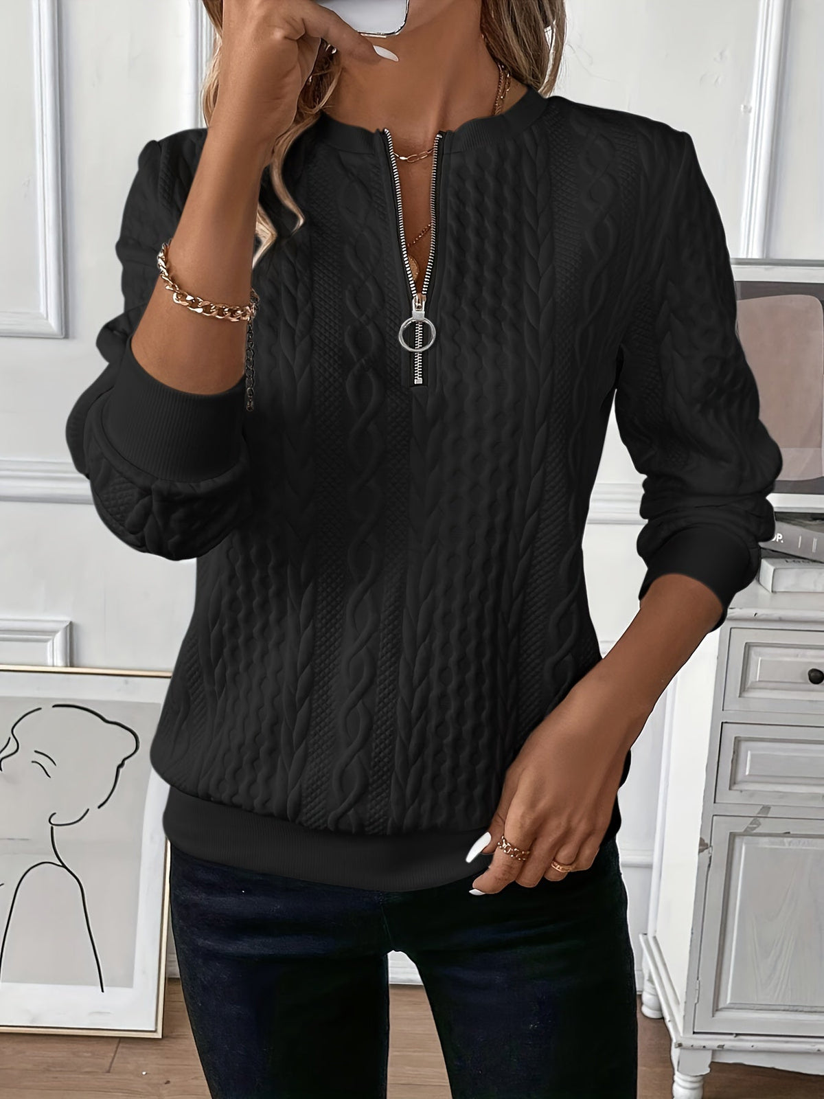 Gracefully Designed Sweater