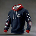 Comstylish Men's Casual Cross Faith Printed Hooded Sweatshirt