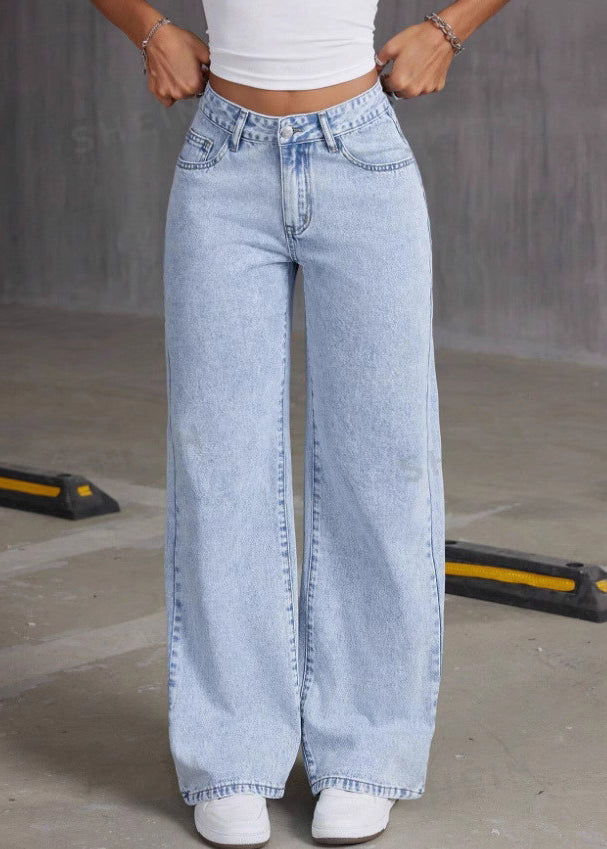 Grey Embroidered Pockets Denim Pants Summer