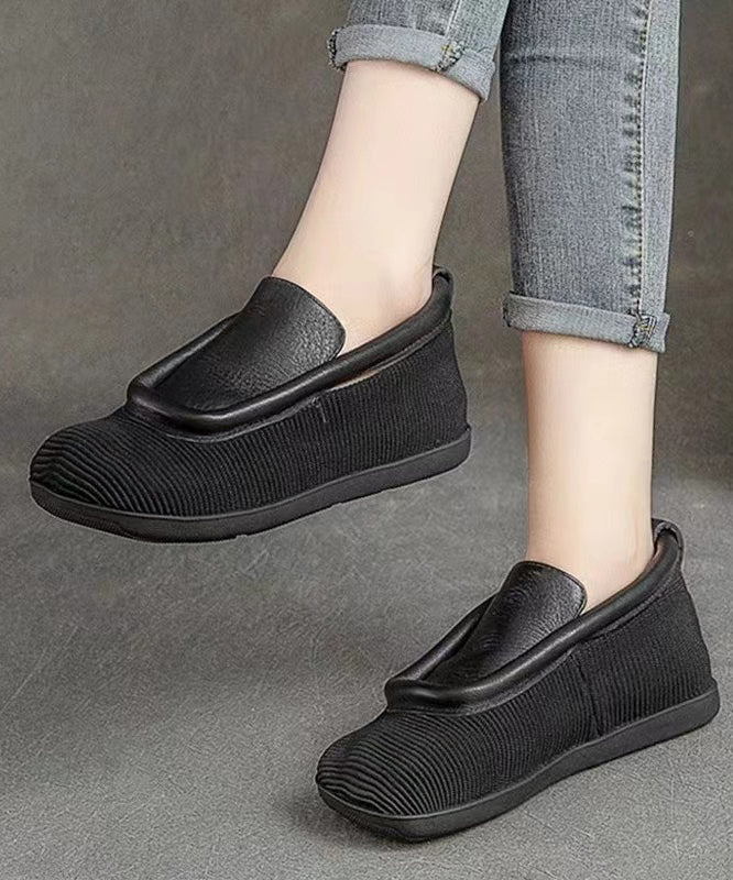 Retro Versatile and Comfortable Cowhide Flat Shoes