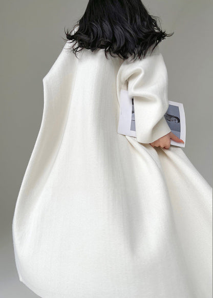New White Cozy Cardigan and Dress Knit Two Pieces Set Spring