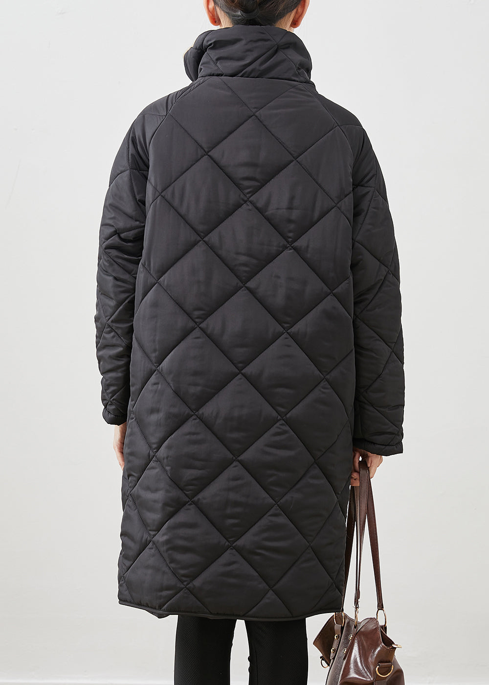 Black Fur Collar Pockets Thick Duck Down Jackets Winter