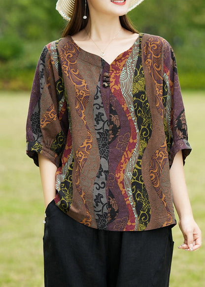 Coffee Print T Shirt Half Sleeve