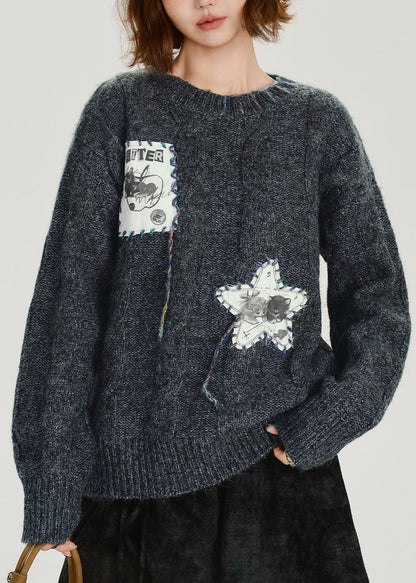 Original Design O-neck Thick Knit Sweaters Spring