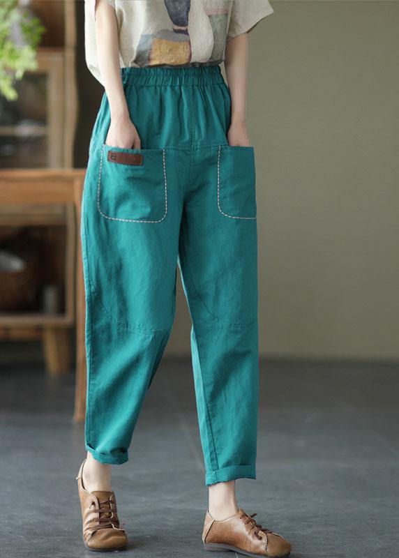 Loose Yellow Loose Summer Pockets Pants